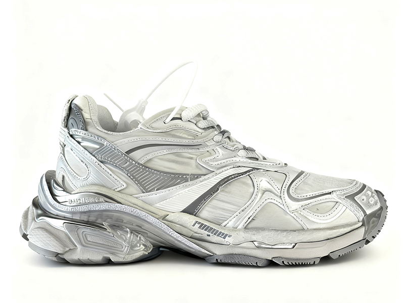 Balenciaga Runner Silver Sneakers