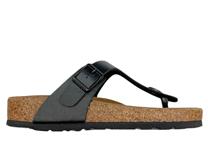 Birkenstock Gizeh Birko-Flor Sandalias Negras