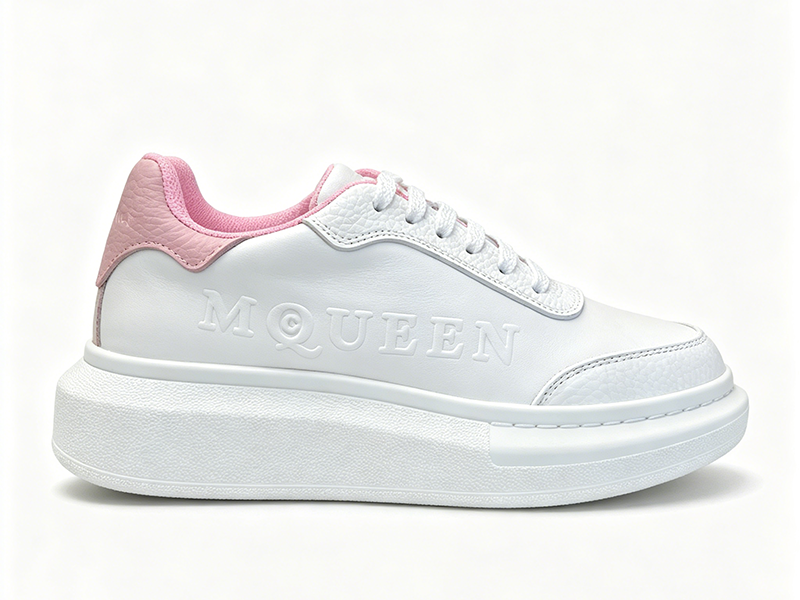 Alexander McQueen Oversized White Pink Sneakers
