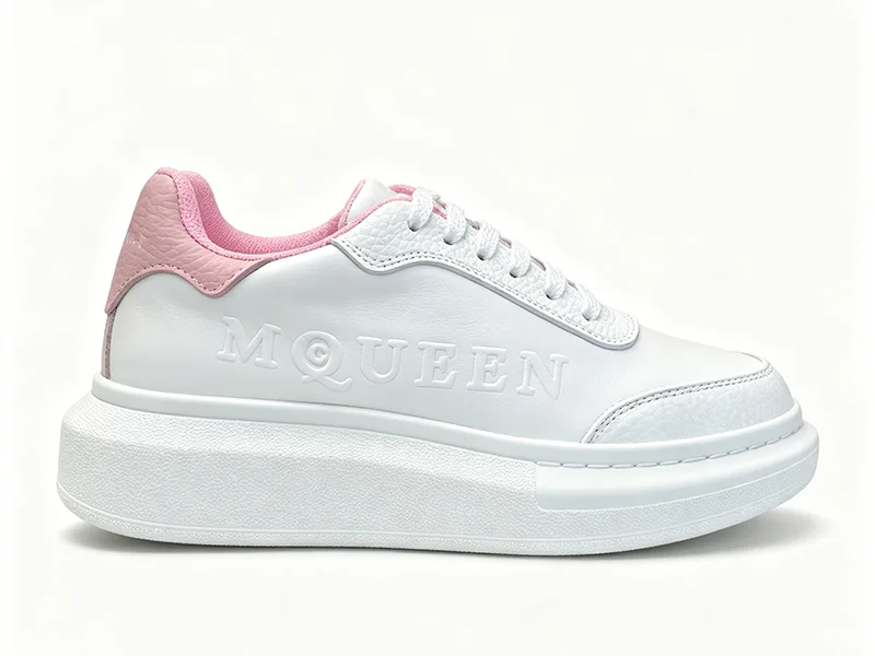 Alexander McQueen Sneakers Blanco Rosa 2026