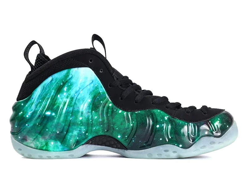Air Foamposite One Green Galaxy