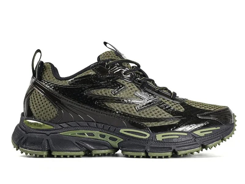 Off-White Odsy-1000 Black Green Sneakers