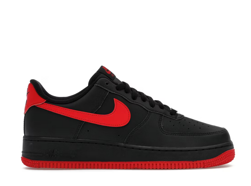 Nike Air Force 1 Black Red Sneakers