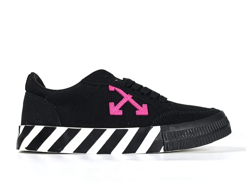 Off-White Vulcanized Black Pink Sneakers
