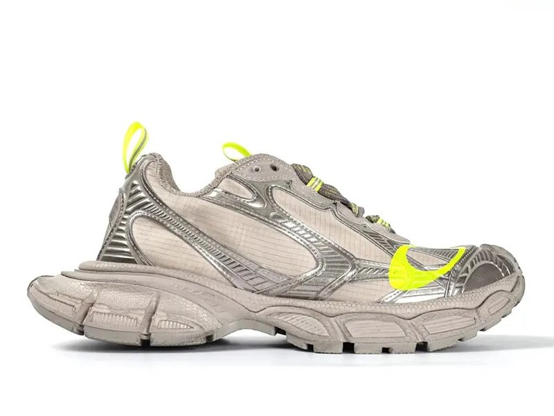 Balenciaga Runner Beige Silver Sneakers