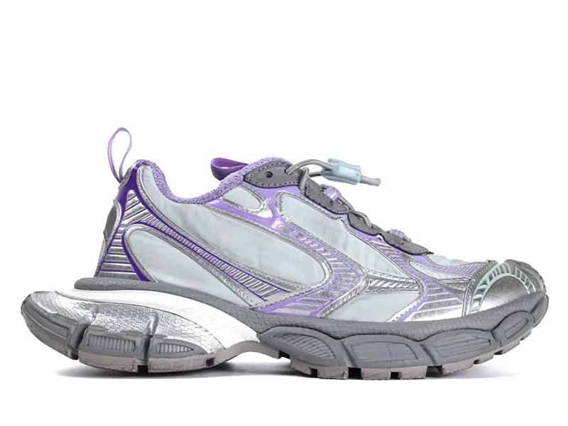 Balenciaga Runner Silver Purple Sneakers