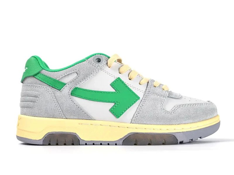 Off-White Out of Office Grey Green Sneakers