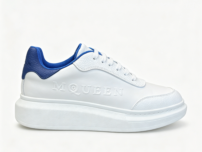 Alexander McQueen Oversized White Blue Sneakers