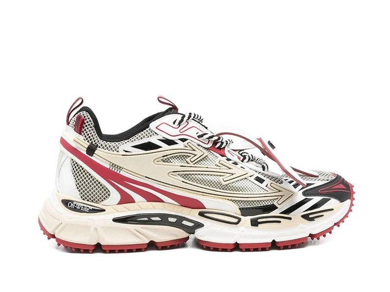 Off-White Odsy-1000 Beige Red Sneakers