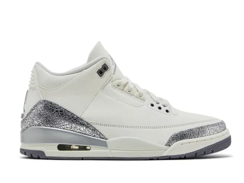 Air Jordan 3 Retro Sail Metallic Silver