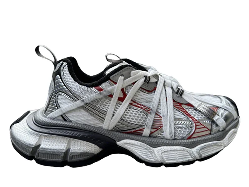 Balenciaga Extreme Laces B Gris/Plata/Rojo/Negro Talla 3XL