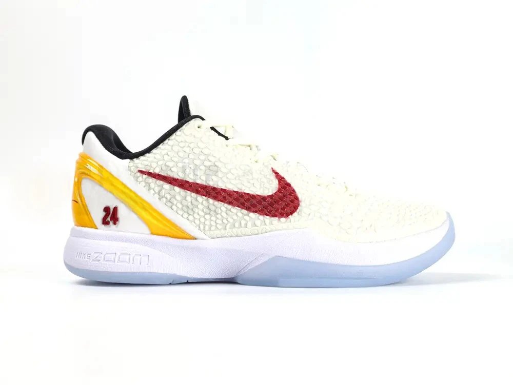 Nike Kobe 6 Protro White Red Yellow Sneakers