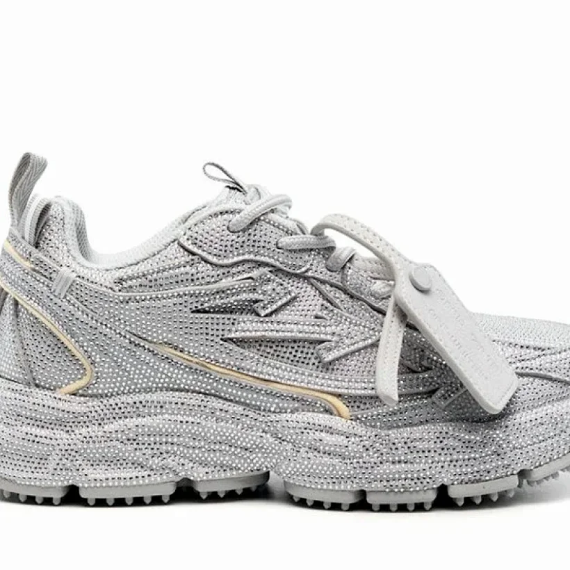 Off-White Be Right Back Gris Purpurina