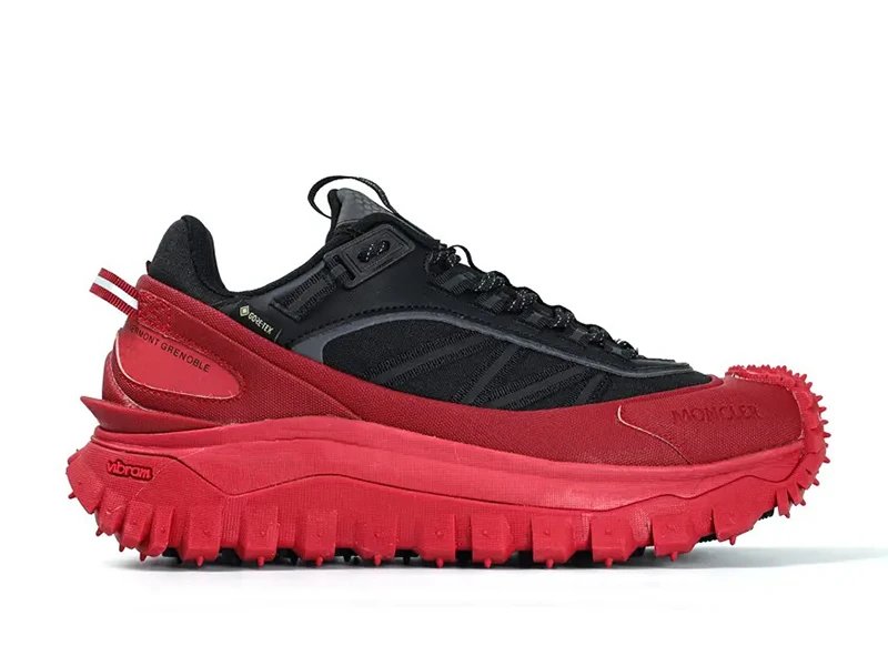 Moncler Trailgrip GTX Black Red Sneakers