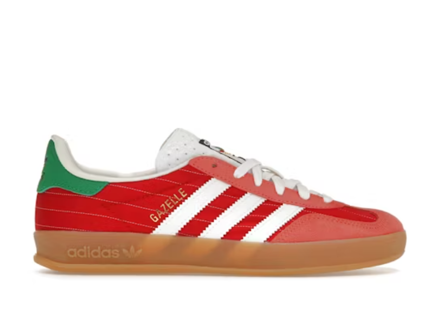 Adidas Gazelle Red Green Sneakers