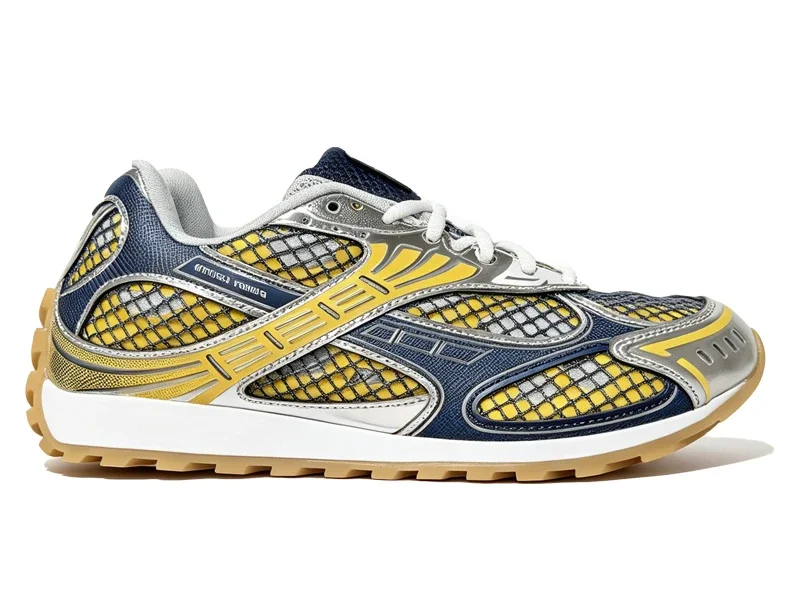 Bottega Veneta Orbit Sneaker Taxi Denim
