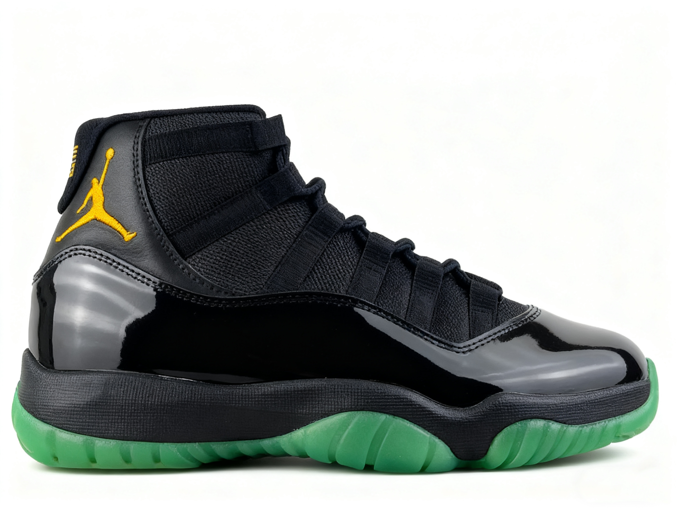 Jordan Air Jordan 11 Image Black Green Sneakers