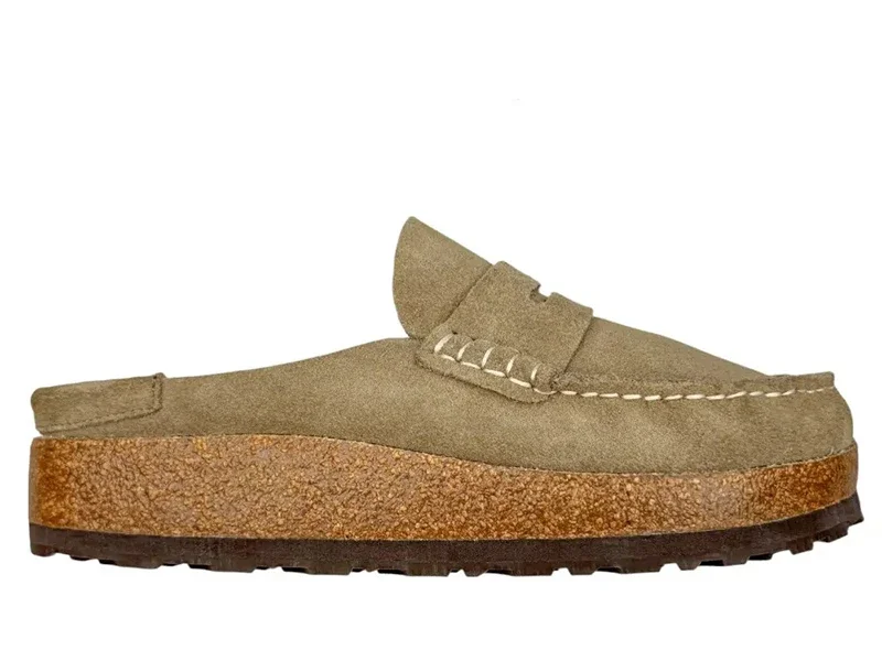 Birkenstock Naples Mule en Ante Taupe Khaki