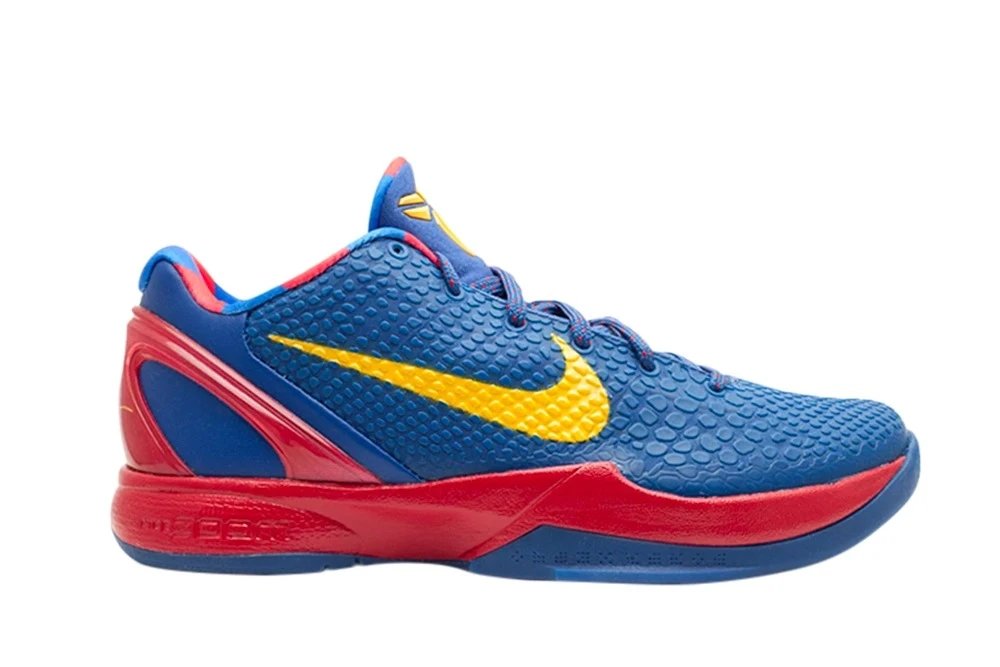 Nike Kobe 6 Protro Blue Red Yellow Sneakers
