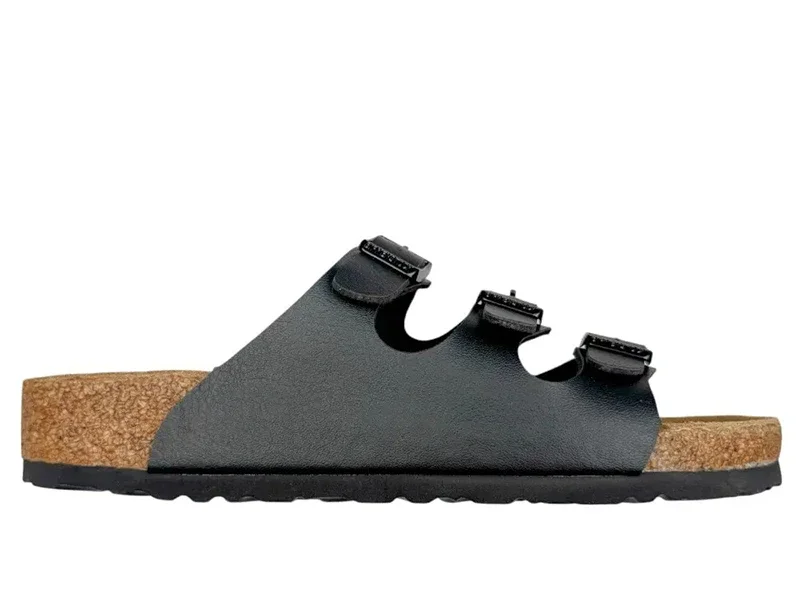 Birkenstock Florida Flex Platform Slides Negro