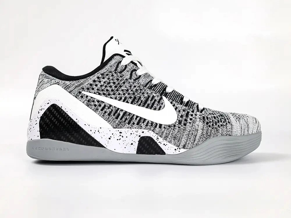 Nike Kobe 9 Elite Low Black White Sneakers