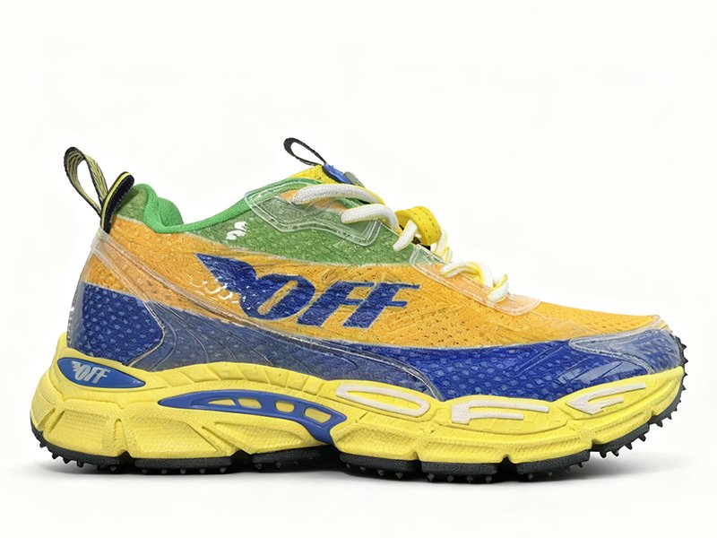 Off-White Be Right Back Formula 1 Yellow Blue