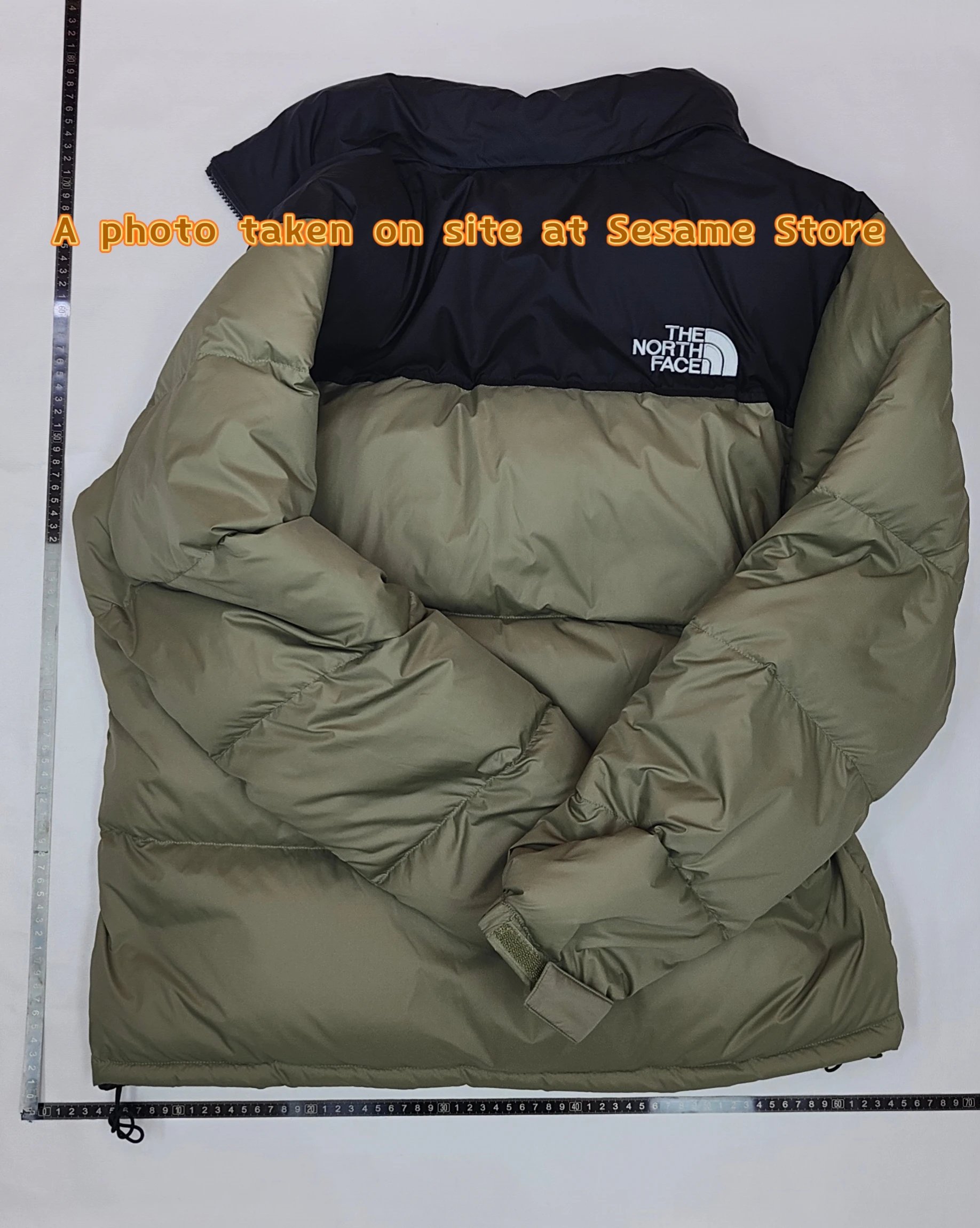 The North Face Nuptse Olive Green Puffer Jacket