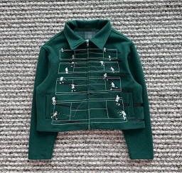 thumbnail for H-Green wool tennis jacket