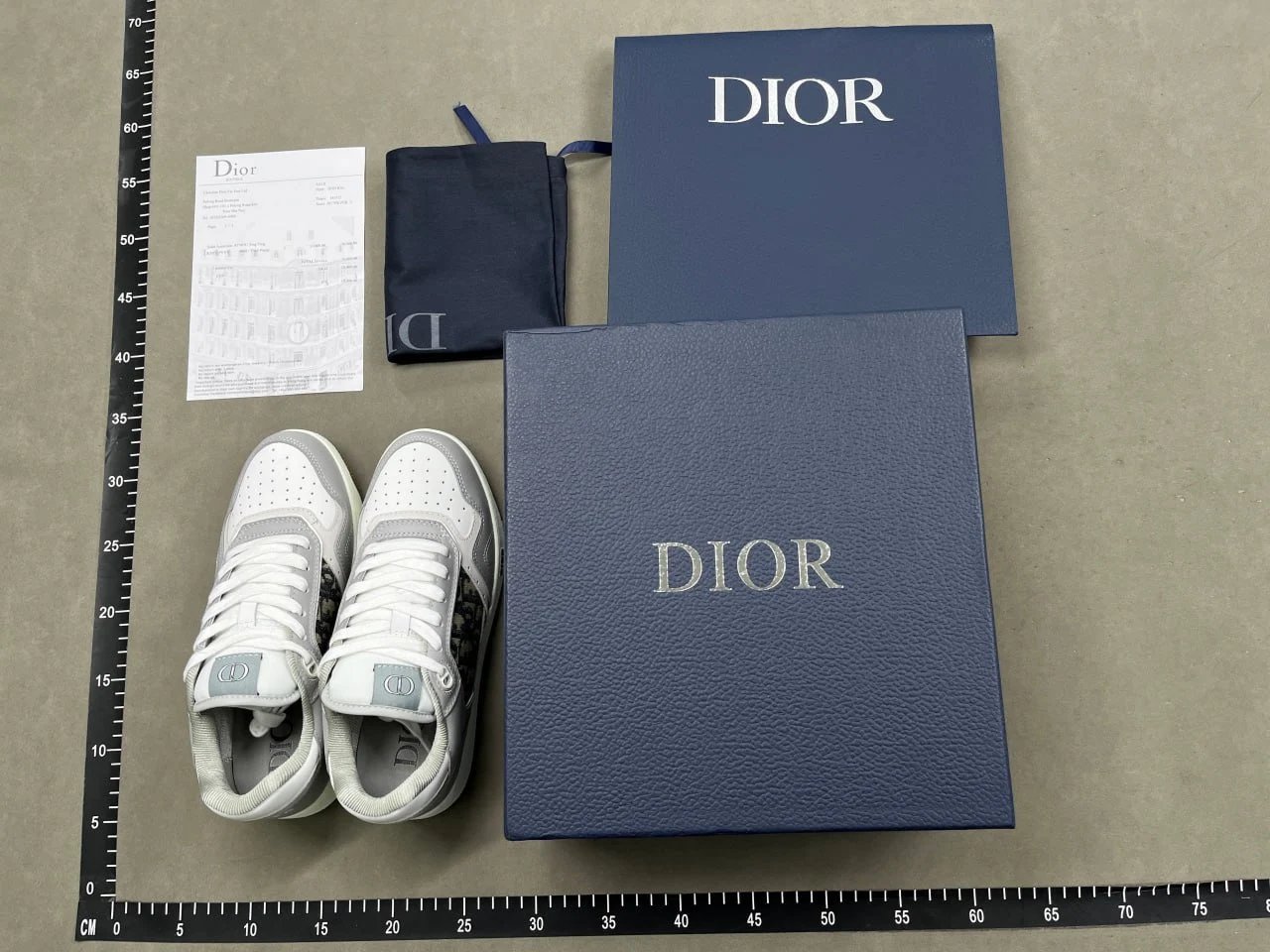 Dior B27 Black and White Graphic Sneakers - 2