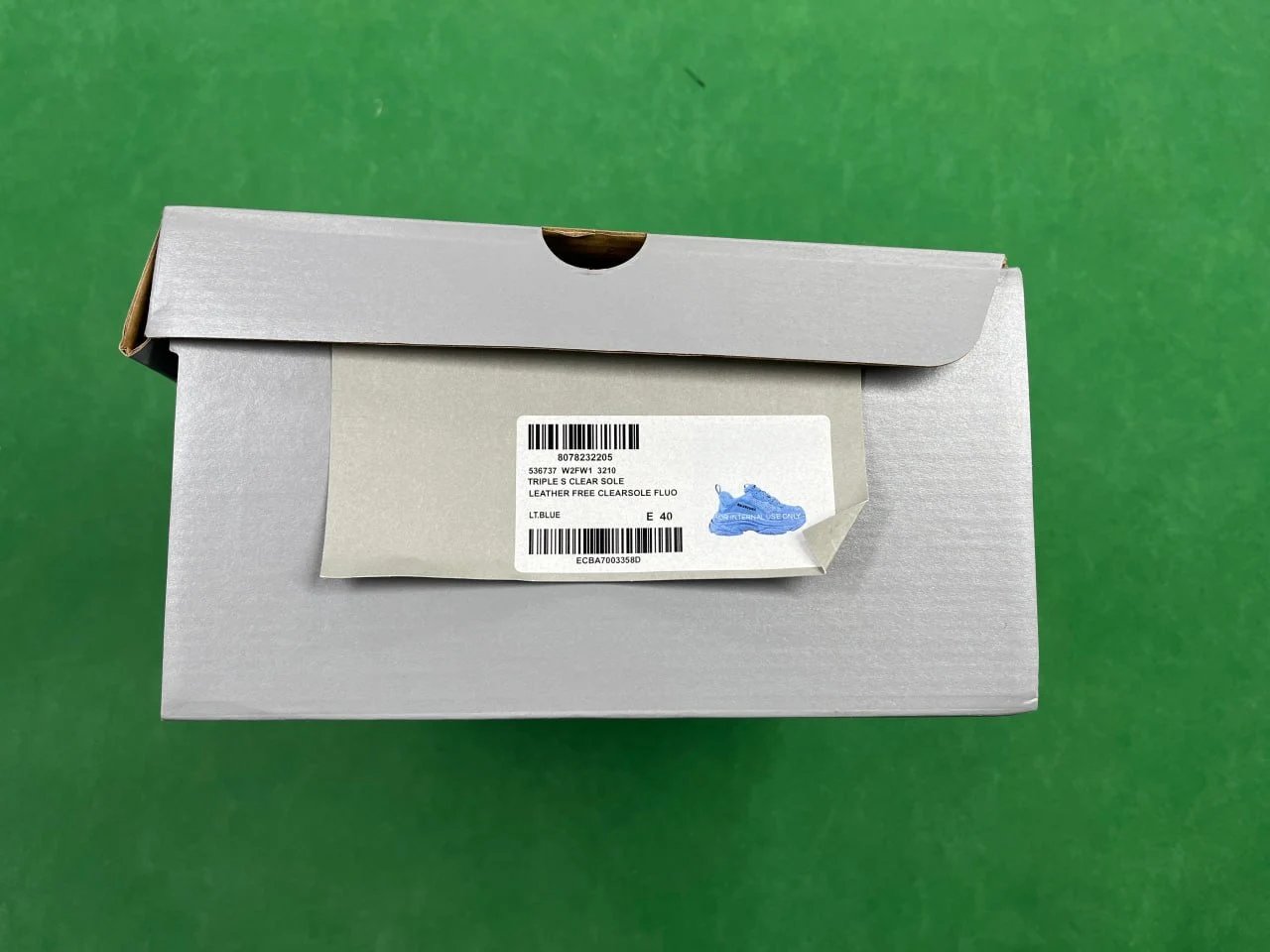 Balenciaga Triple S Silver Metallic Sneakers - 3