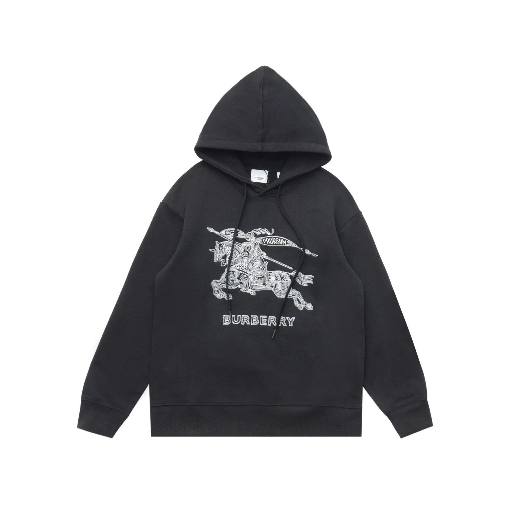 Burberry Hoodies & Sweatshirts Plaid-Lined Zip-Up Hoodie — LM032