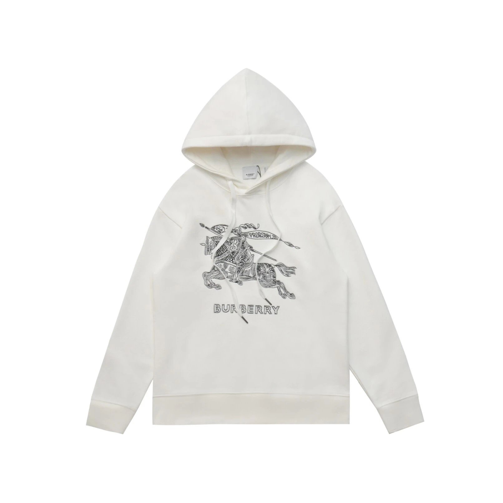 Burberry Hoodies & Sweatshirts Plaid-Lined Zip-Up Hoodie — LM031