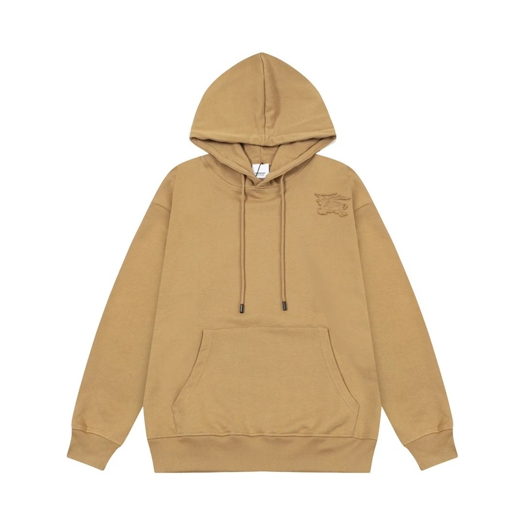 Burberry Hoodies & Sweatshirts Plaid-Lined Zip-Up Hoodie — LM027