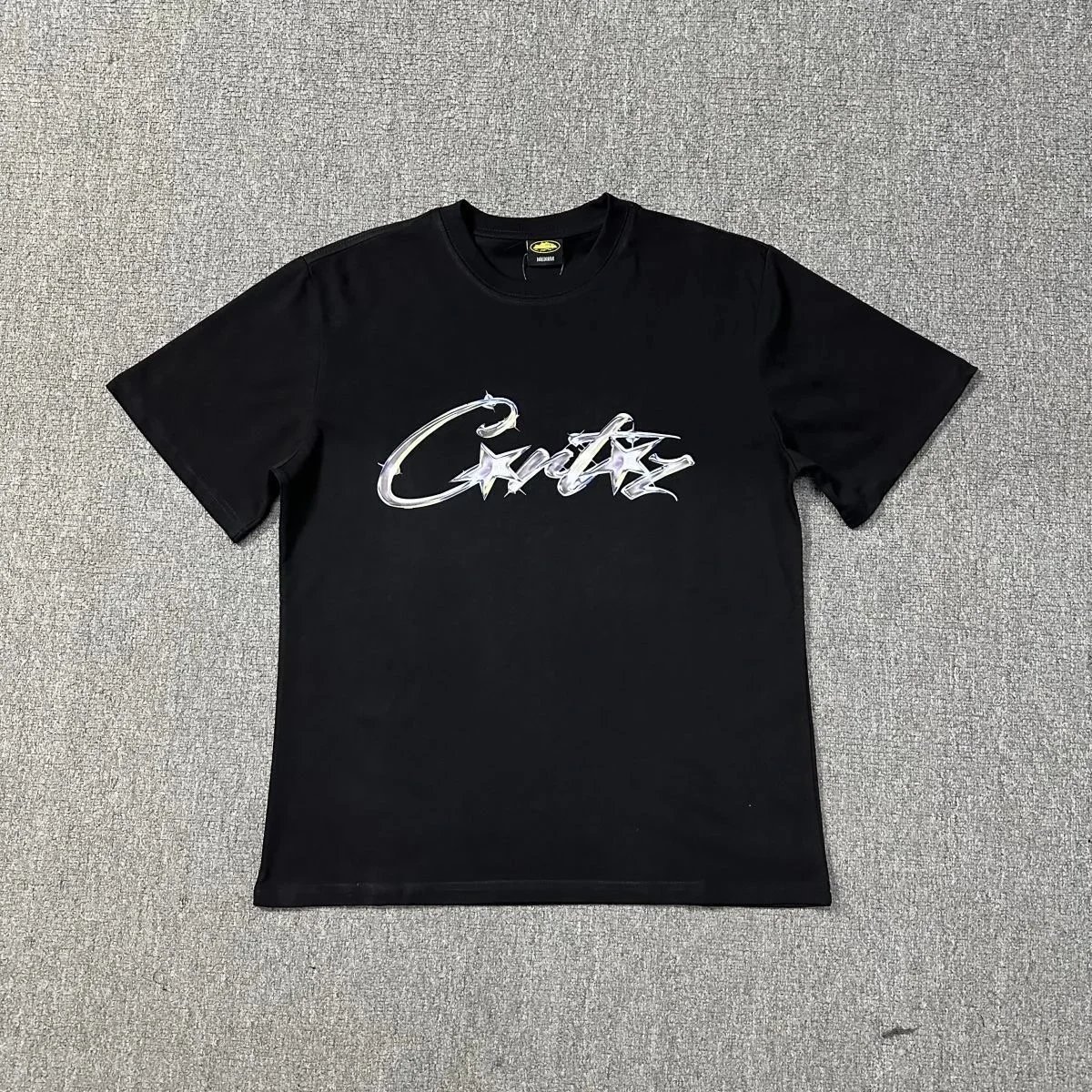 Corteiz Star Logo Tee Black