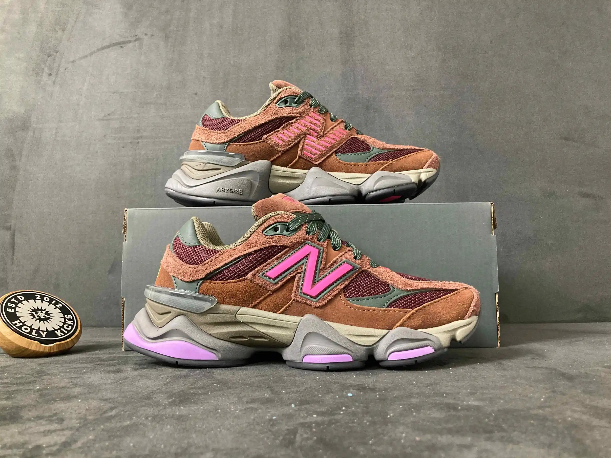 9060BUR Brown/Green