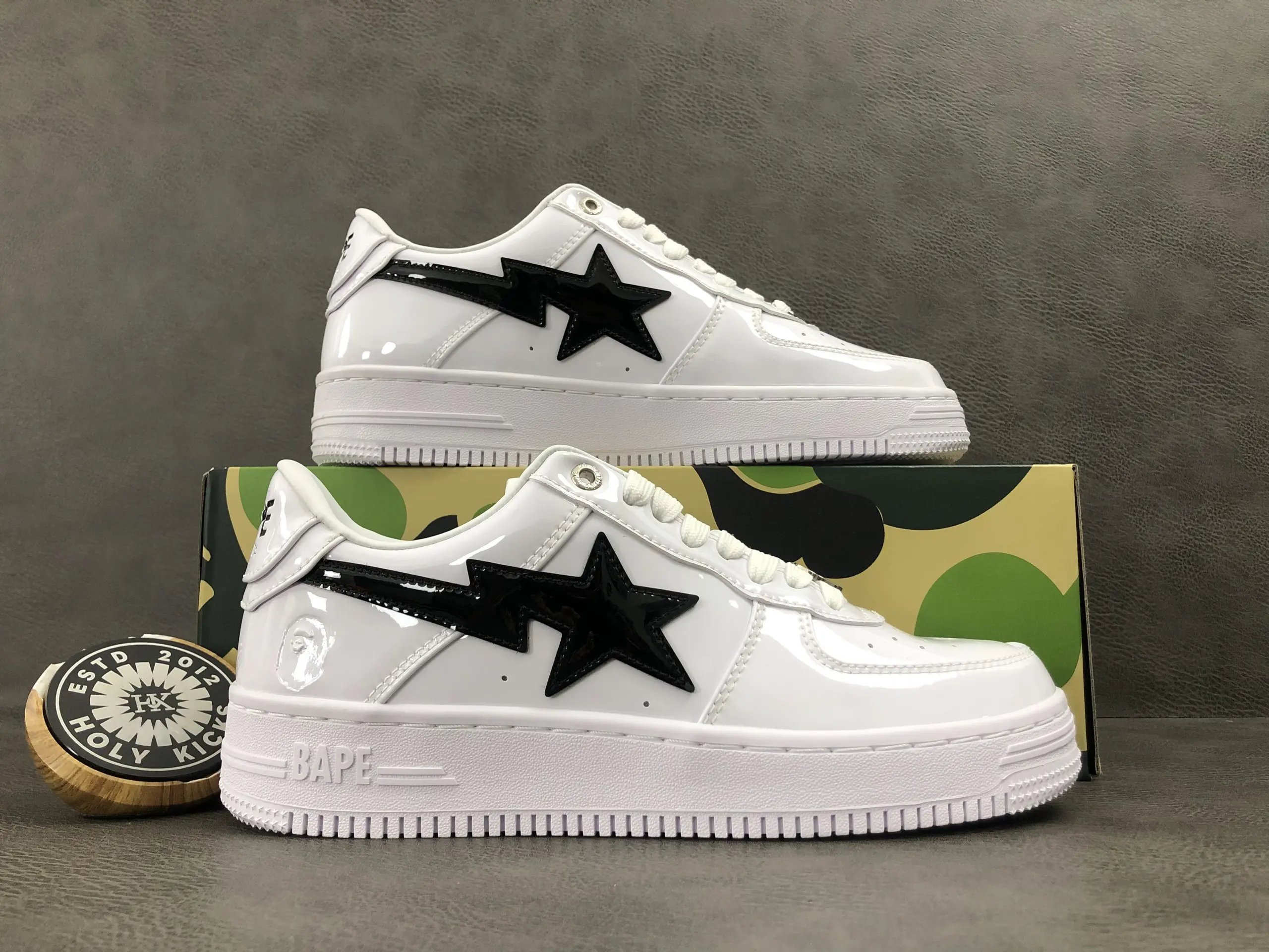 BAPE Bape Sta Low White Black