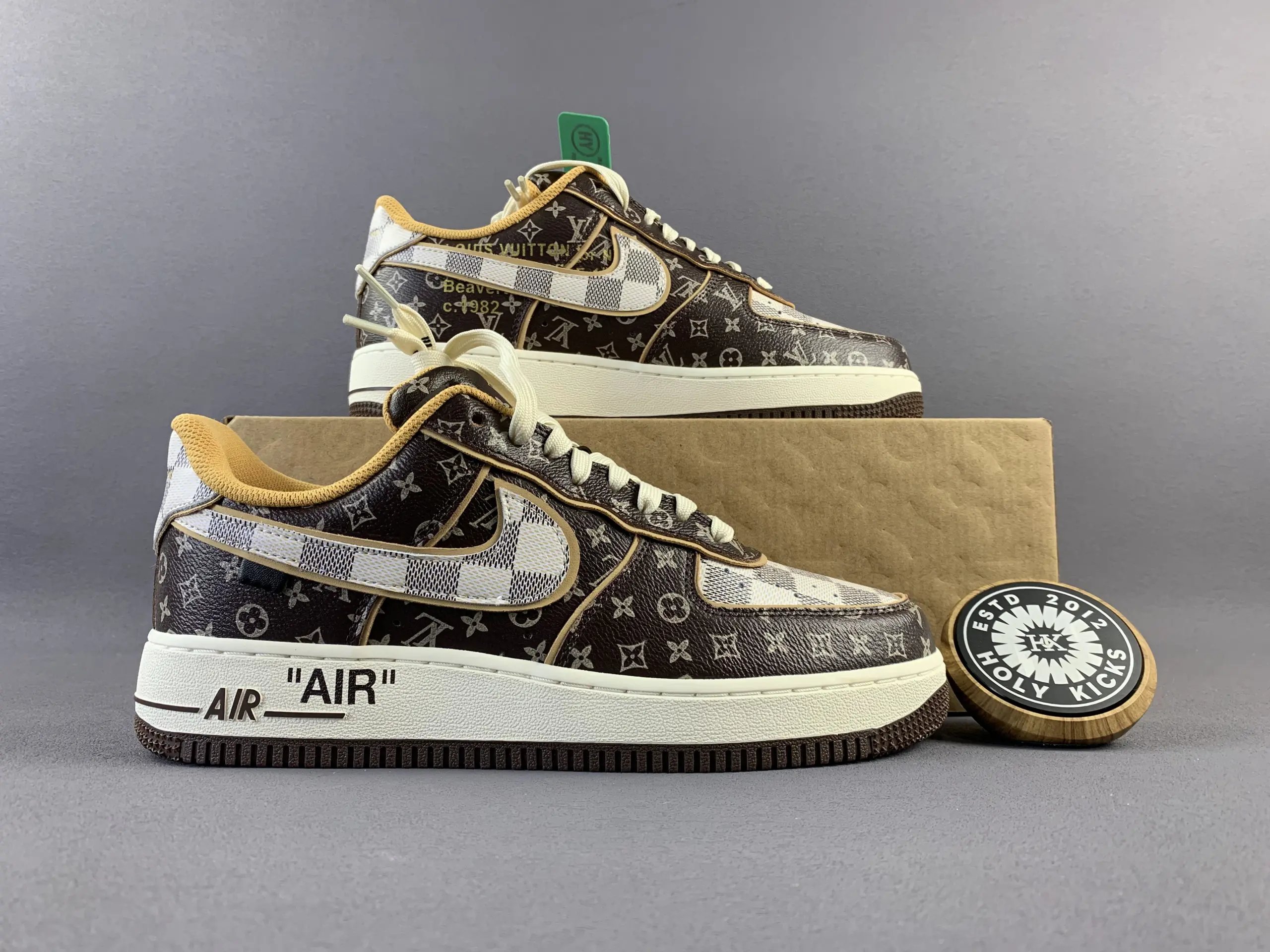 Louis Vuitton Air Force 1 Low Virgil Abloh Monogram Brown Damier