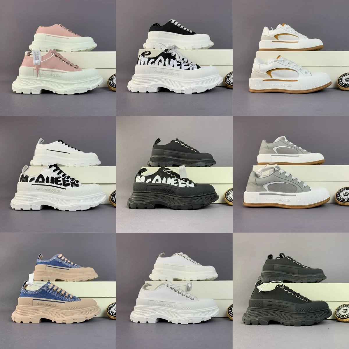 Alexander McQueen Chunky White Fashion Sneakers