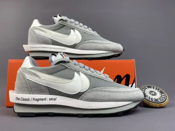 Nike x Sacai x Fragment Design LDV Waffle 'The Classic' Gray Sneakers - 1
