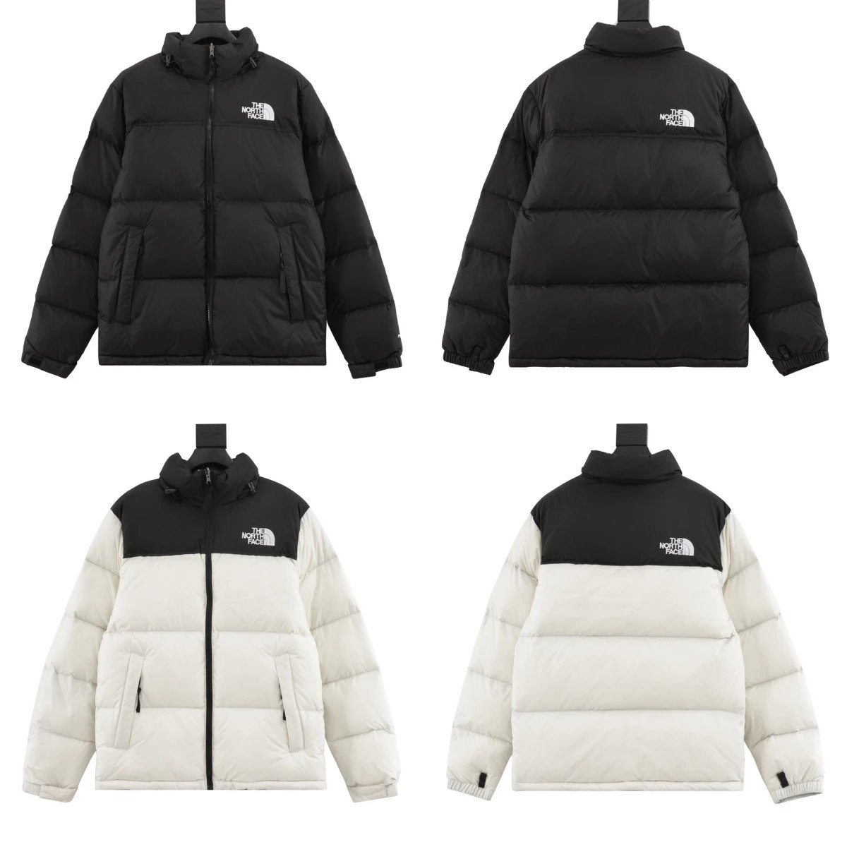 The North Face Black and White Puffer Jacket