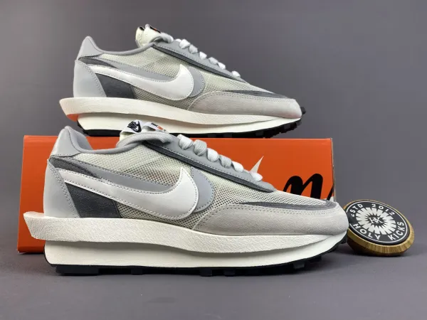 Nike x Sacai LDWaffle Light Smoke Grey Sneakers - 1