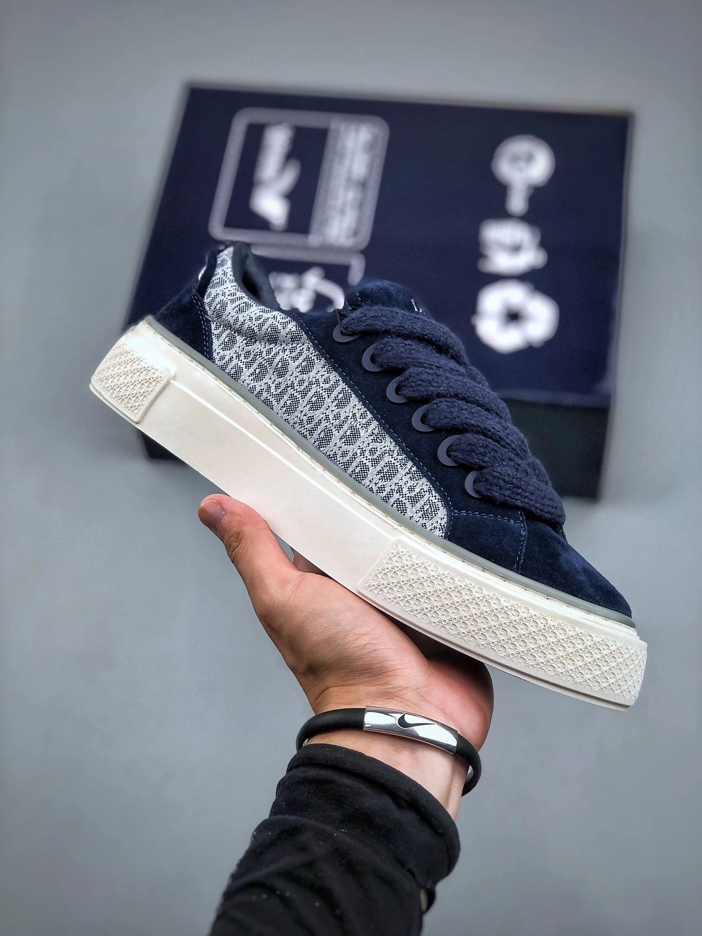 Puma x Dior Suede Low Navy Blue Sneakers - 2