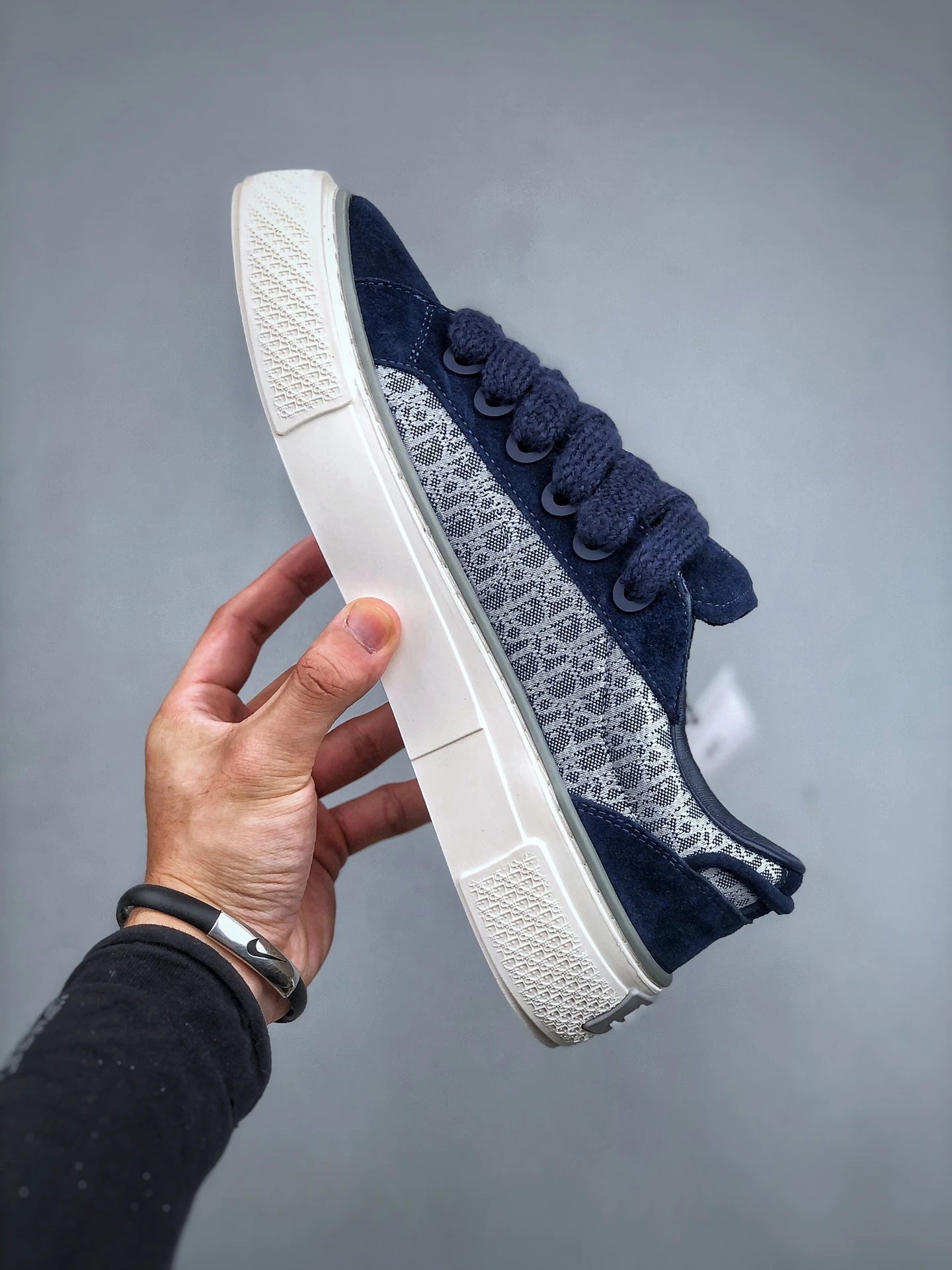Puma x Dior Suede Low Navy Blue Sneakers - 3