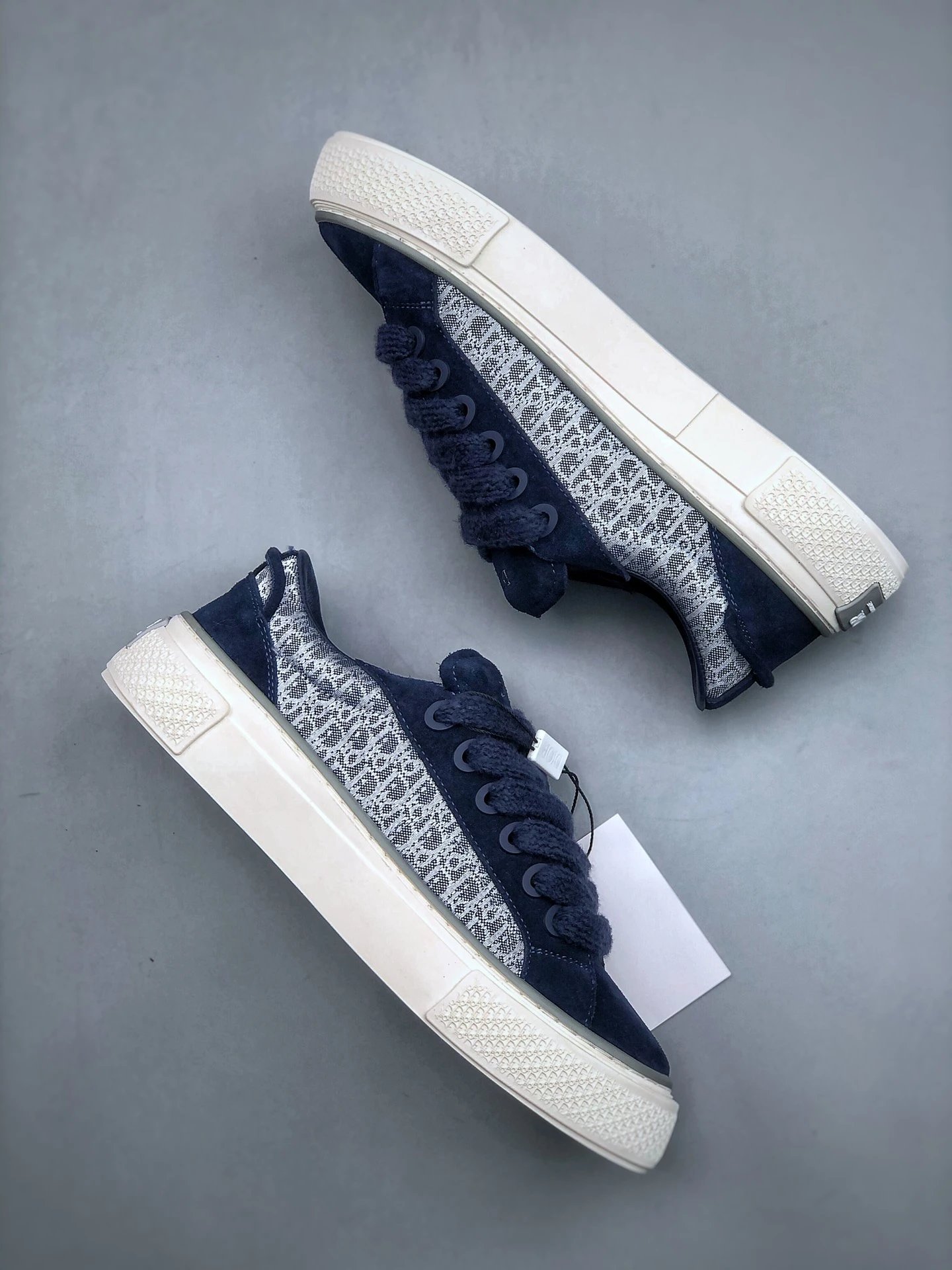 Puma x Dior Suede Low Navy Blue Sneakers - 10