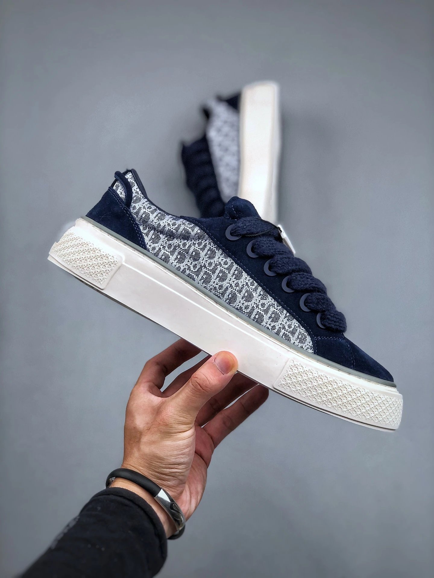 Puma x Dior Suede Low Navy Blue Sneakers - 5