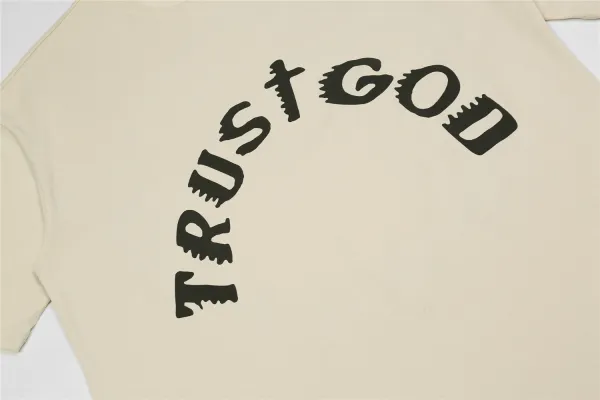Design Sunday Service Trust God Beige T-Shirt T-Shirts - 6