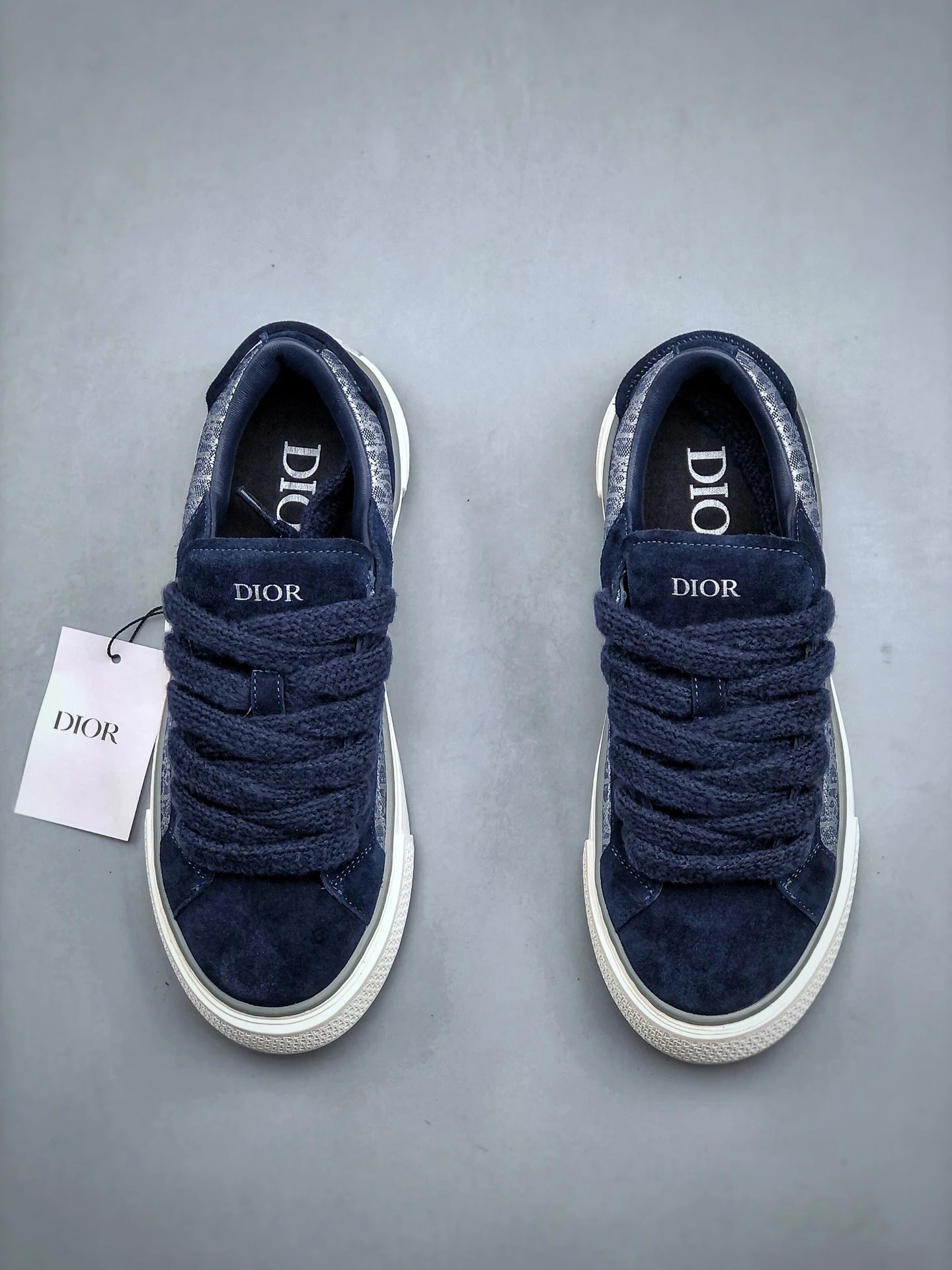 Puma x Dior Suede Low Navy Blue Sneakers - 6