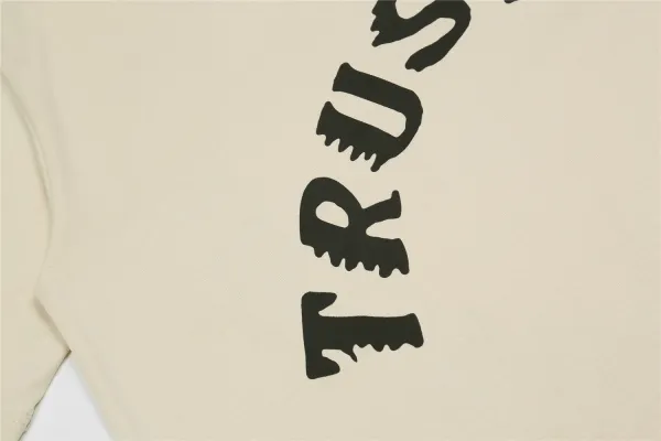 Design Sunday Service Trust God Beige T-Shirt T-Shirts - 5