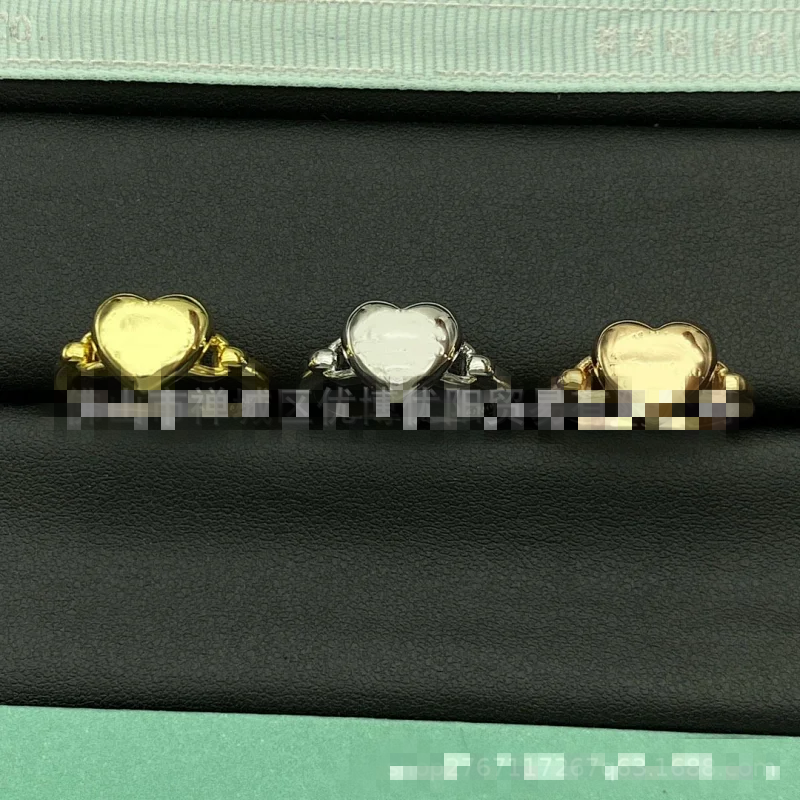 Tiffany Heart Gold Ring Romantic Minimalist Jewelry