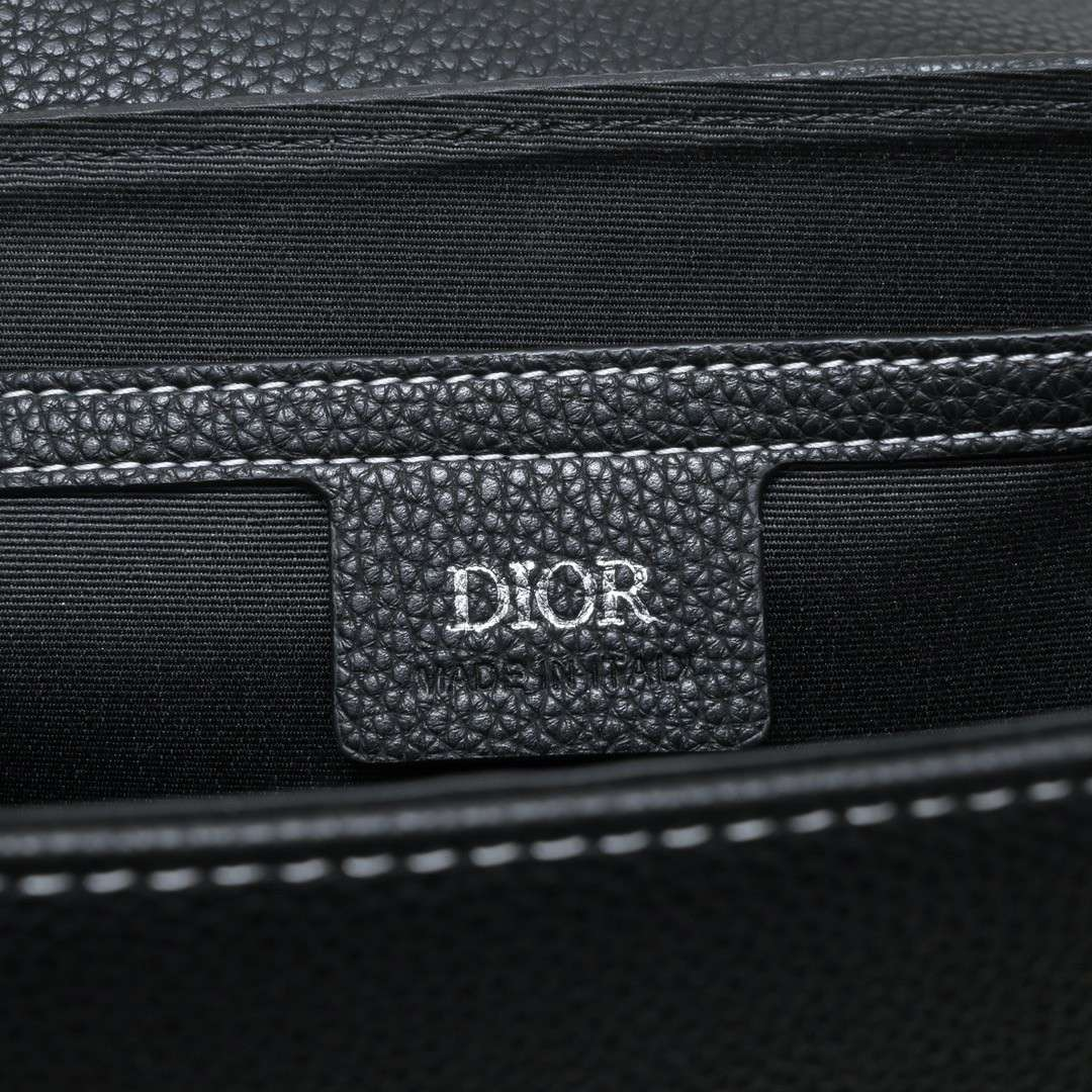 Dior Black Oblique Saddle Messenger Bag for Men